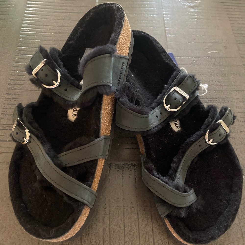 NWT Birkenstock Mayari Shearling Sandal
